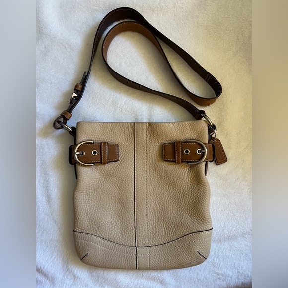 COACH ✨ VINTAGE PRELOVED Soho Slim Tan Brown Pebbled Leather